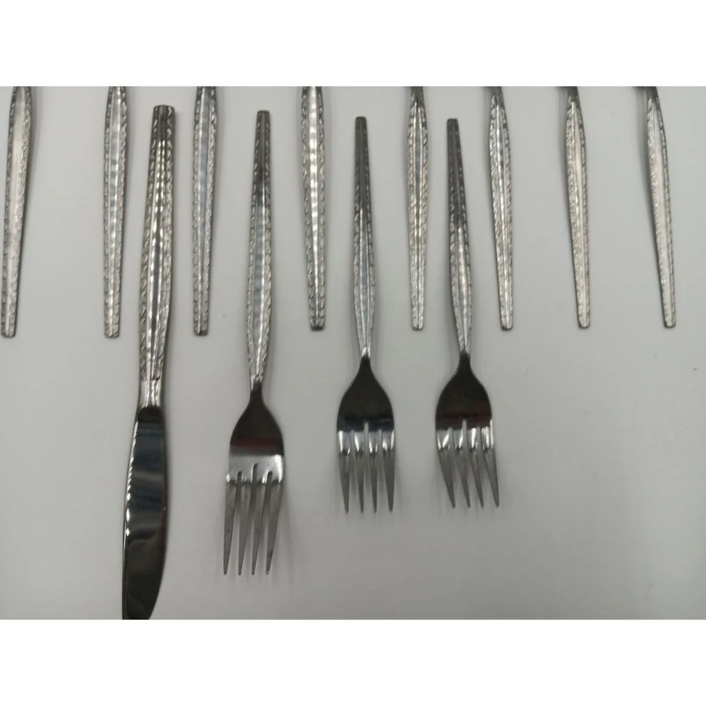 13Pc‎ ENSENADA Stanley Roberts Rogers Co. Regina Stainless Steel Flatware Korea
